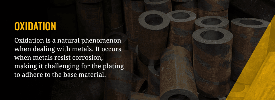 rusted steel pipes