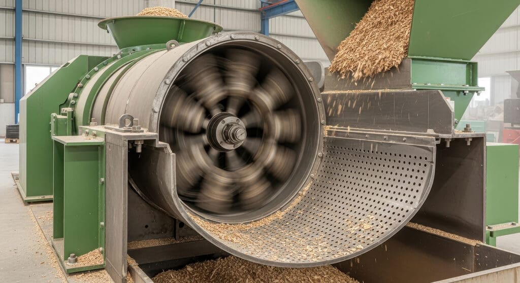 Pellet mill factory equipment processing biomass material