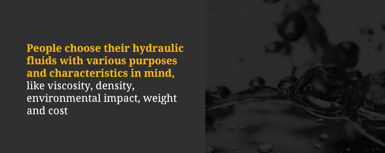 Choosing Hydraulic Fluids